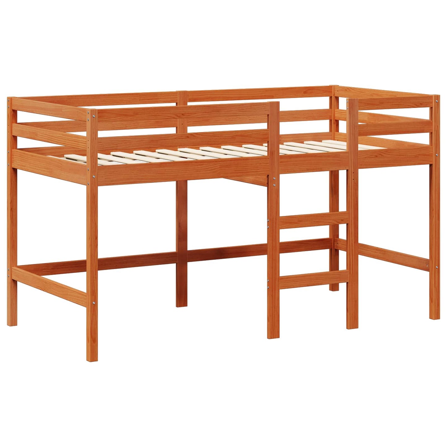 Rám Postele Loft Voskově Hnědá 90 X 190 Cm Masivní Borovice
