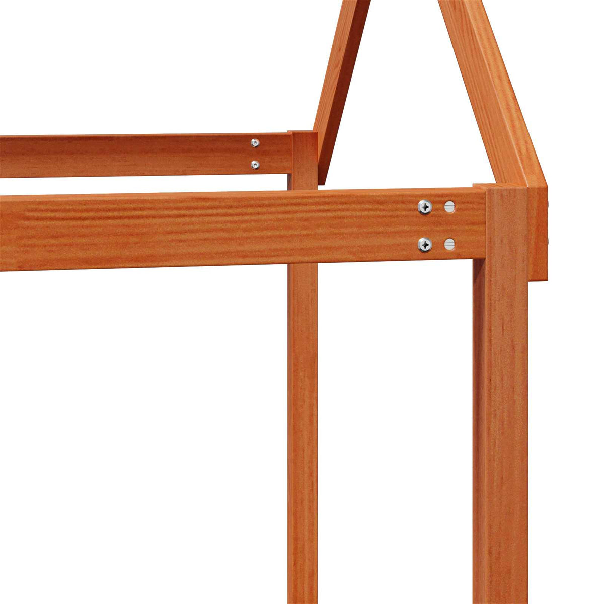 Rám Postele Loft Voskově Hnědá 90 X 190 Cm Masivní Borovice