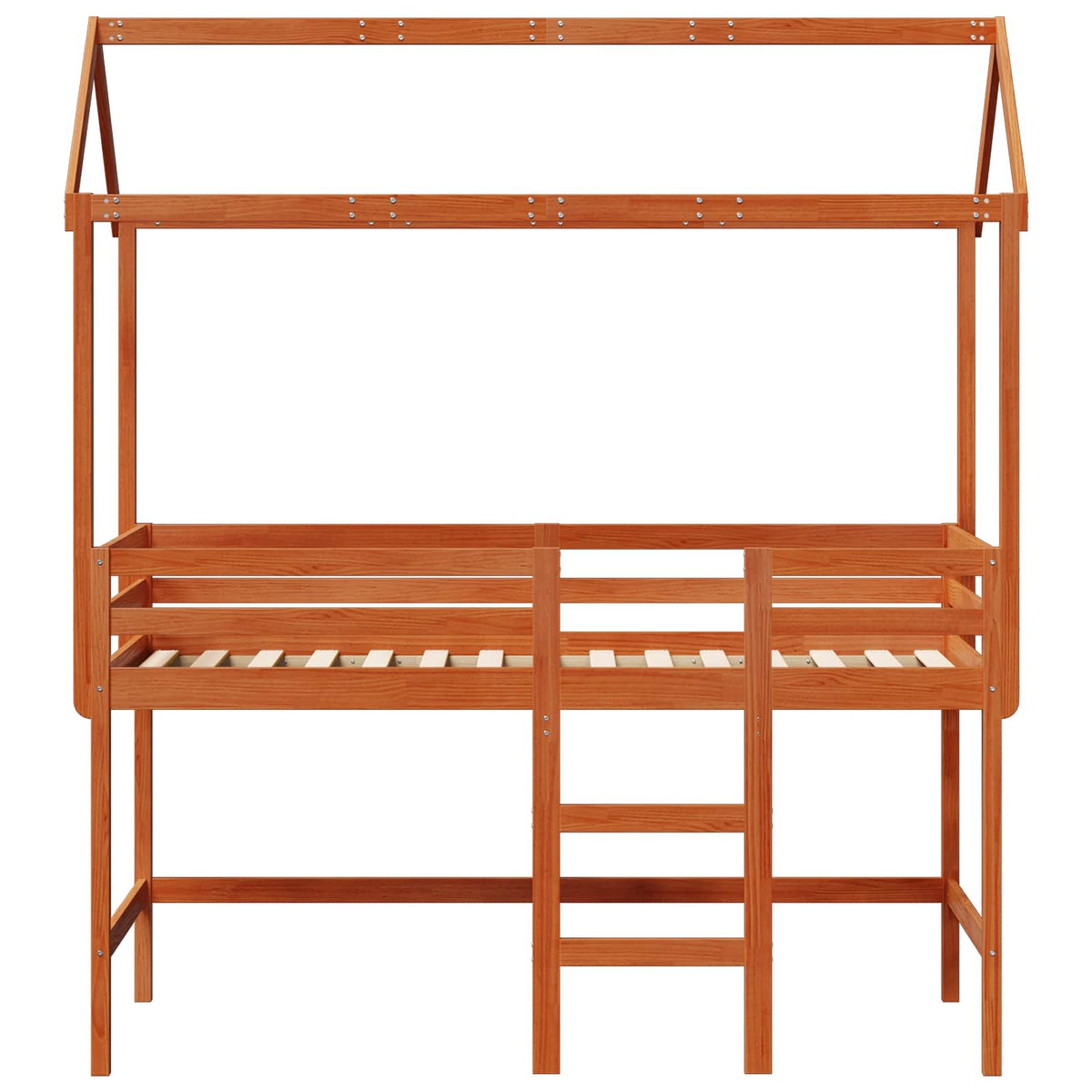 Rám Postele Loft Voskově Hnědá 90 X 190 Cm Masivní Borovice