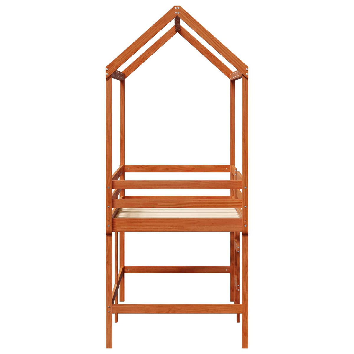 Rám Postele Loft Voskově Hnědá 90 X 190 Cm Masivní Borovice