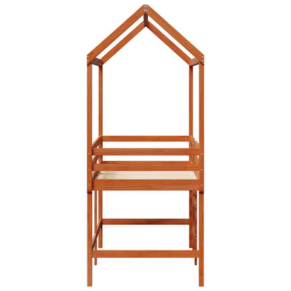 Rám Postele Loft Voskově Hnědá 90 X 190 Cm Masivní Borovice
