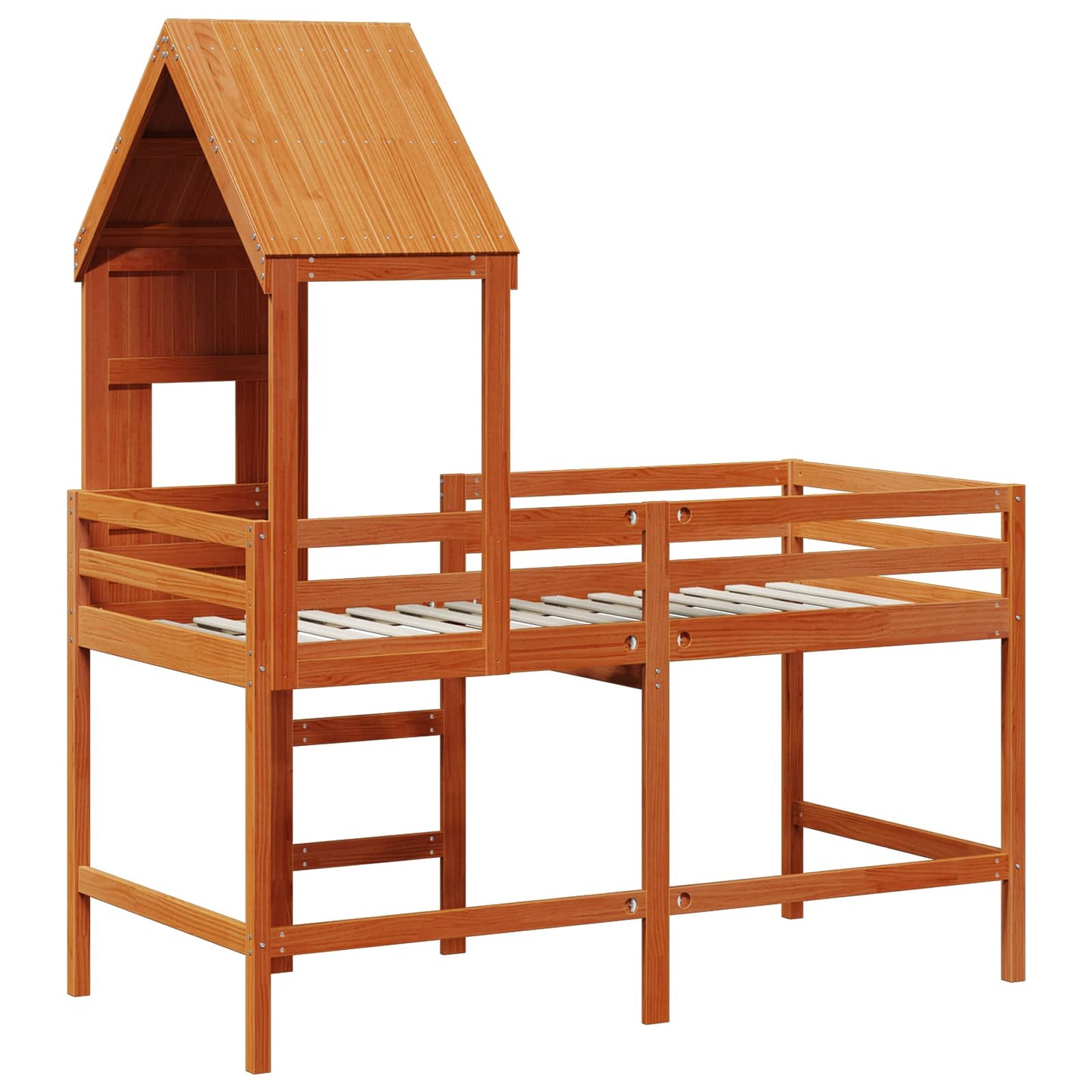 Rám Postele Loft Voskově Hnědá 90 X 190 Cm Masivní Borovice