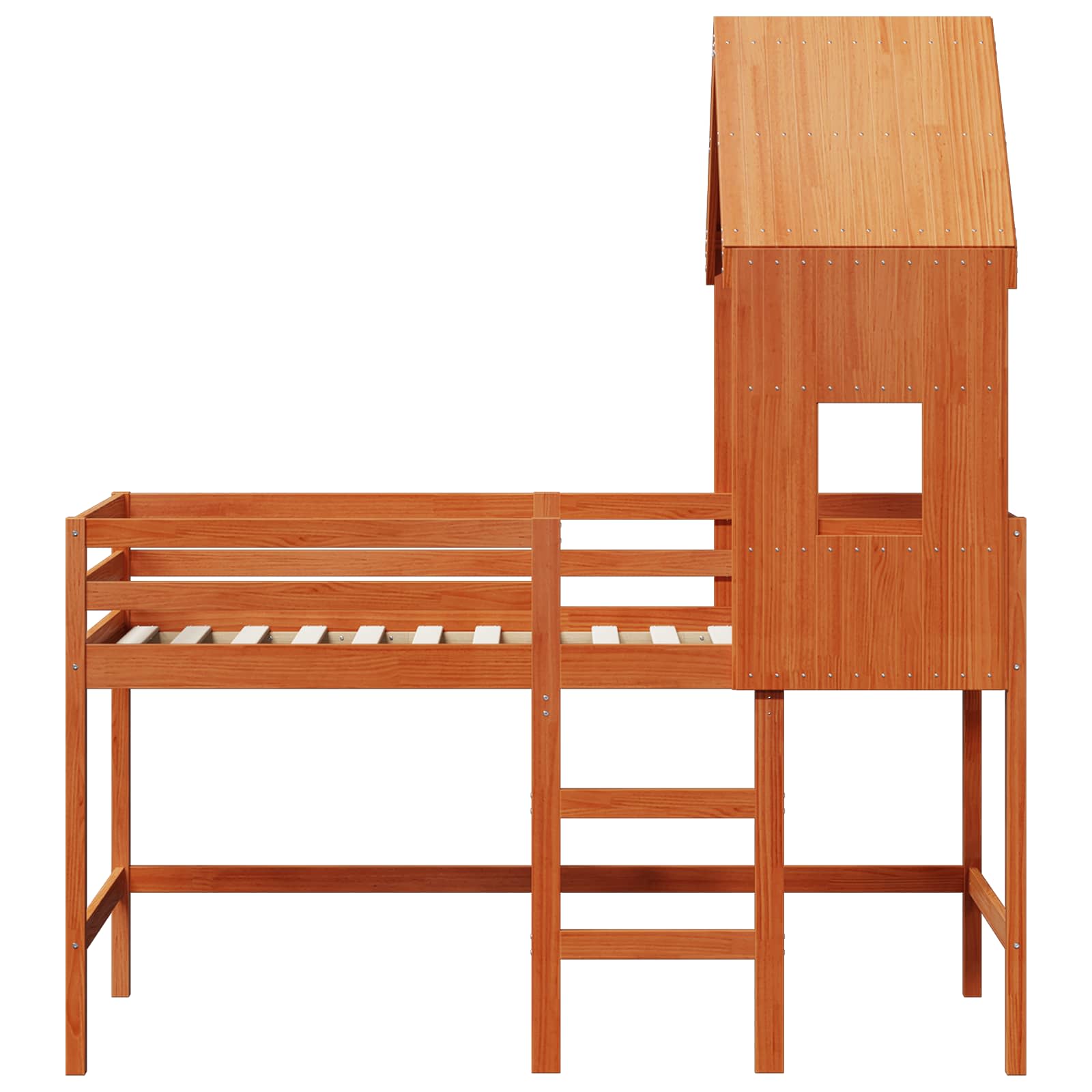 Rám Postele Loft Voskově Hnědá 90 X 190 Cm Masivní Borovice