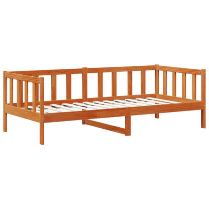 Daybed Se Zásuvkou 3 Ks Voskově Hnědá Masivní Borovicové Dřevo