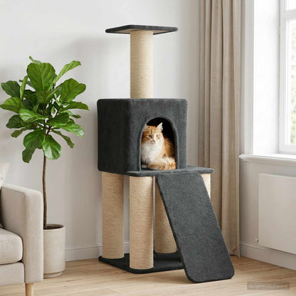 Kočičí Strom Se Škrabacími Sloupky Sisal 146 Cm