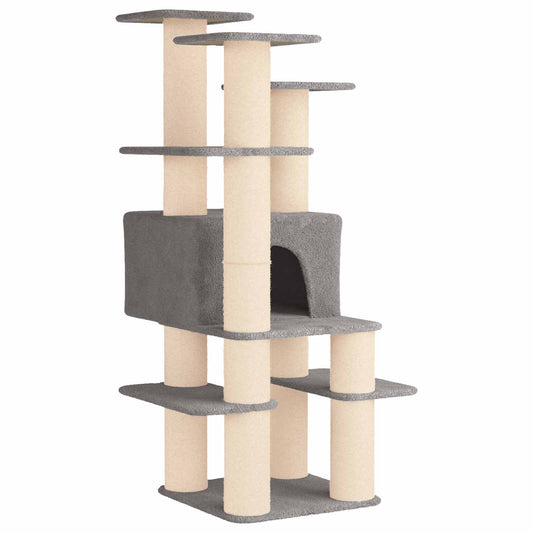 Kočičí Strom Se Škrabacími Sloupky Sisal 161 Cm
