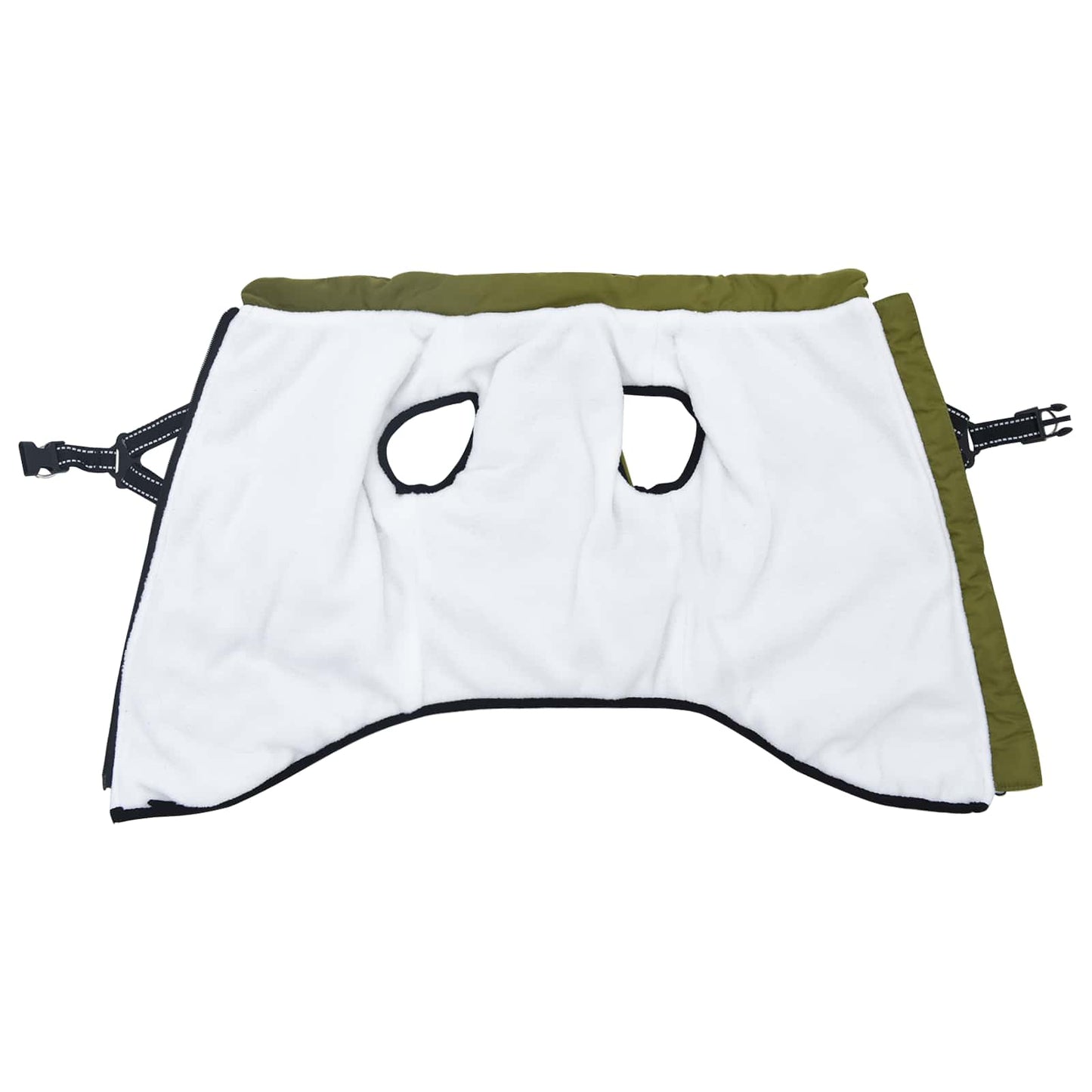 Psí Kabát Armádně Zelená L44 Fleece A Polyester