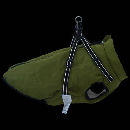 Psí Kabát Armádně Zelená L44 Fleece A Polyester