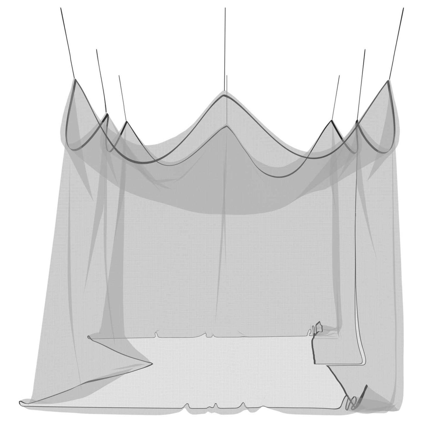 Zahradní Moskytiéra 156 Síťovina Černá 3 X 6 X 2,5 M Polyester