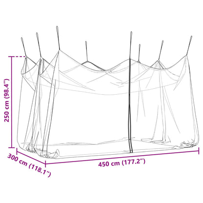 Zahradní Moskytiéra 156 Síťovina Bílá 3 X 4,5 X 2,5 M Polyester