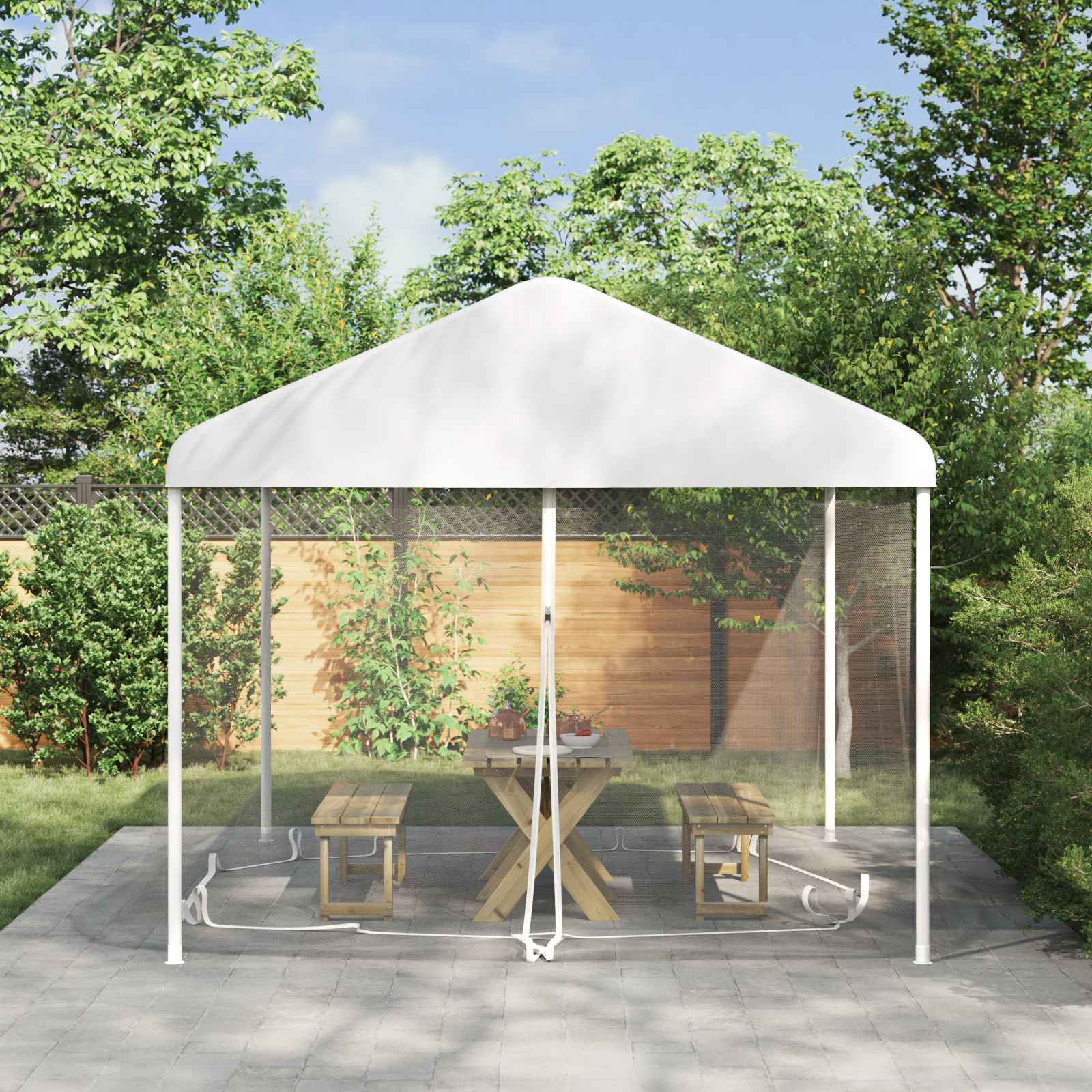 Moskytiéra Pro Altán 220 Mesh Bílá 4 X 3 X 2 Cm Polyester
