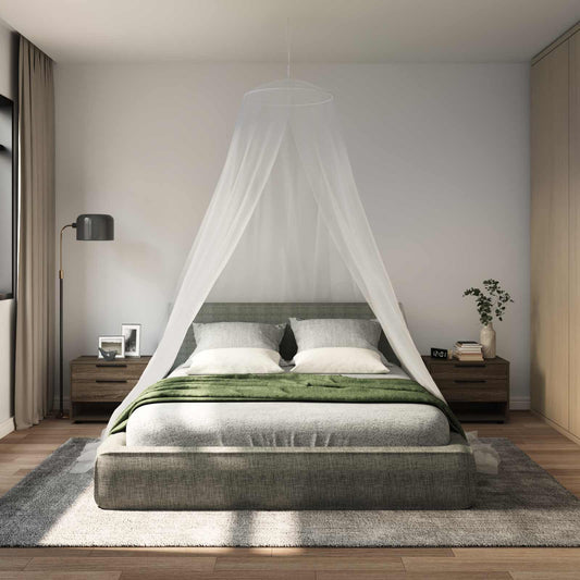 Moskytiéra Na Postel 3 Ks 156 Mesh Bílá ⌀56 X 220 Cm Polyester