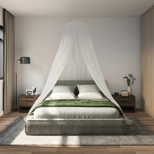 Moskytiéra Na Postel 3 Ks 156 Mesh Bílá ⌀56 X 220 Cm Polyester