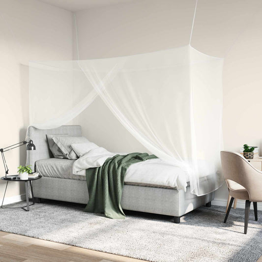 Mosquito Net Pro Postel 156 Síť 3 Ks Bílá 220 X 120 X 150 Cm
