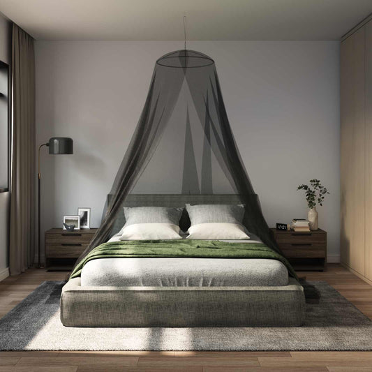 Moskytiéra Na Postel 156 Mesh Černá ⌀56 X 220 Cm Polyester