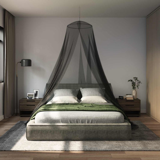 Moskytiéra Na Postel 156 Mesh Černá ⌀56 X 220 Cm Polyester