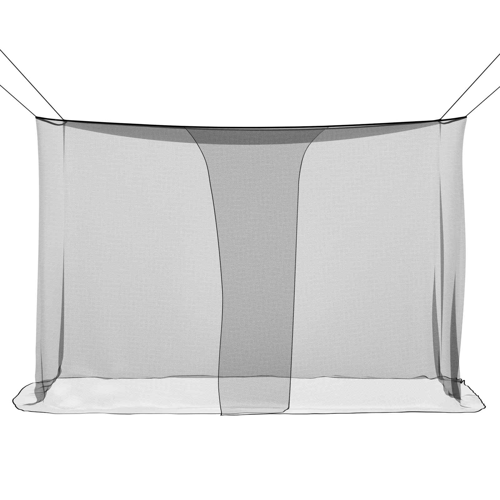 Mosquito Net Pro Postel 156 Síť Černá 220 X 100 X 150 Cm