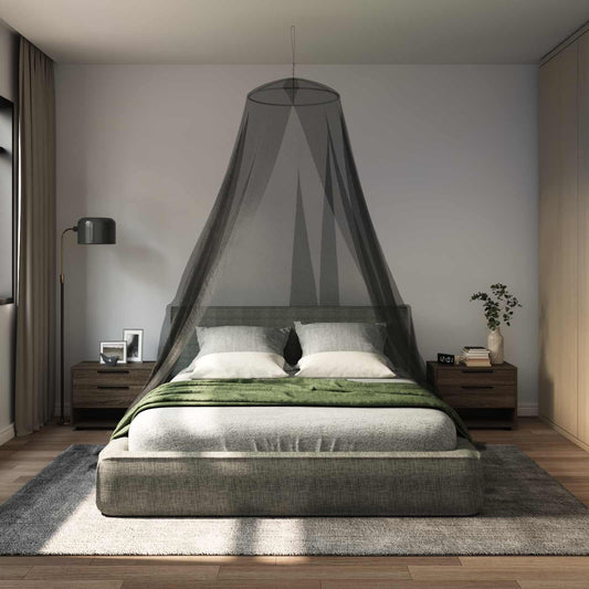 Moskytiéra Na Postel 3 Ks 156 Mesh Černá ⌀56 X 220 Cm Polyester