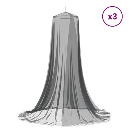 Moskytiéra Na Postel 3 Ks 156 Mesh Černá ⌀56 X 220 Cm Polyester