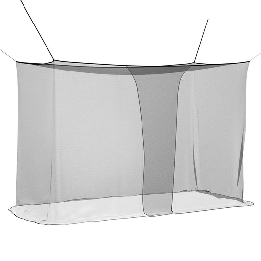 Mosquito Net Pro Postel 156 Síť 3 Ks Černá 220 X 120 X 150 Cm