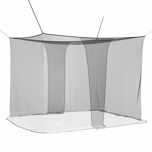 Mosquito Net Pro Postel 156 Síť 3 Ks Černá 220 X 200 X 210 Cm
