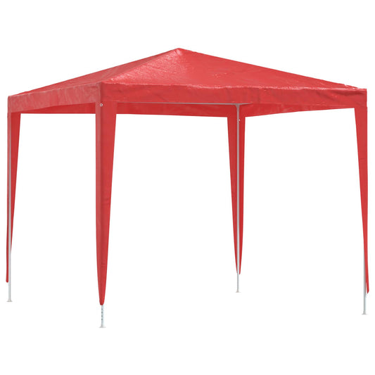 Party Stan 250 X 250 X 240 Cm Červená Pe A Ocel