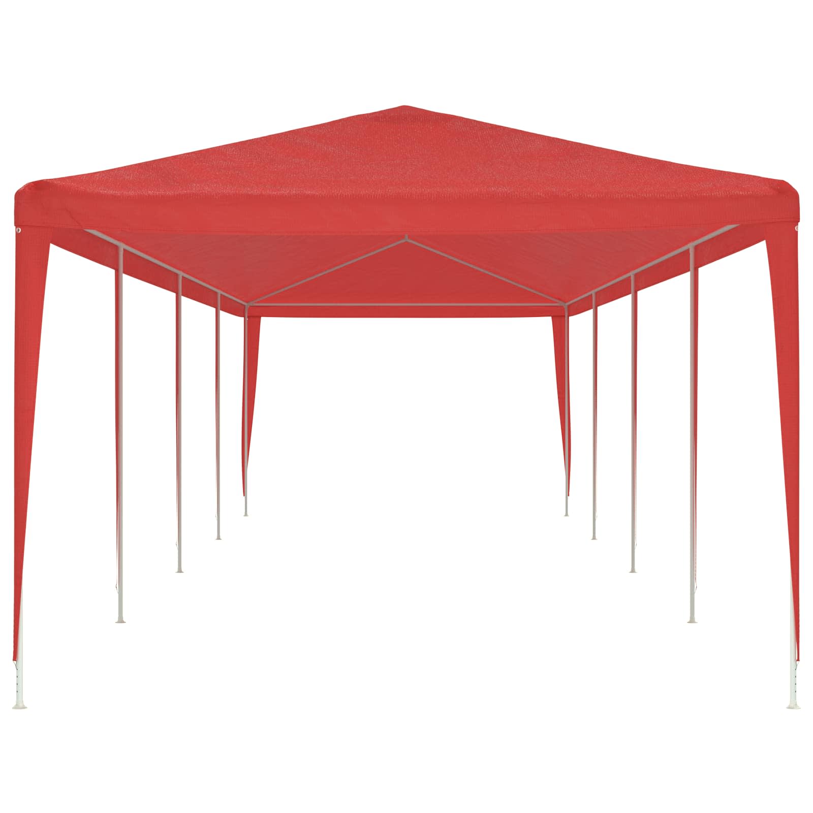 Party Stan Červená 1200 X 300 X 255 Cm Pe A Ocel