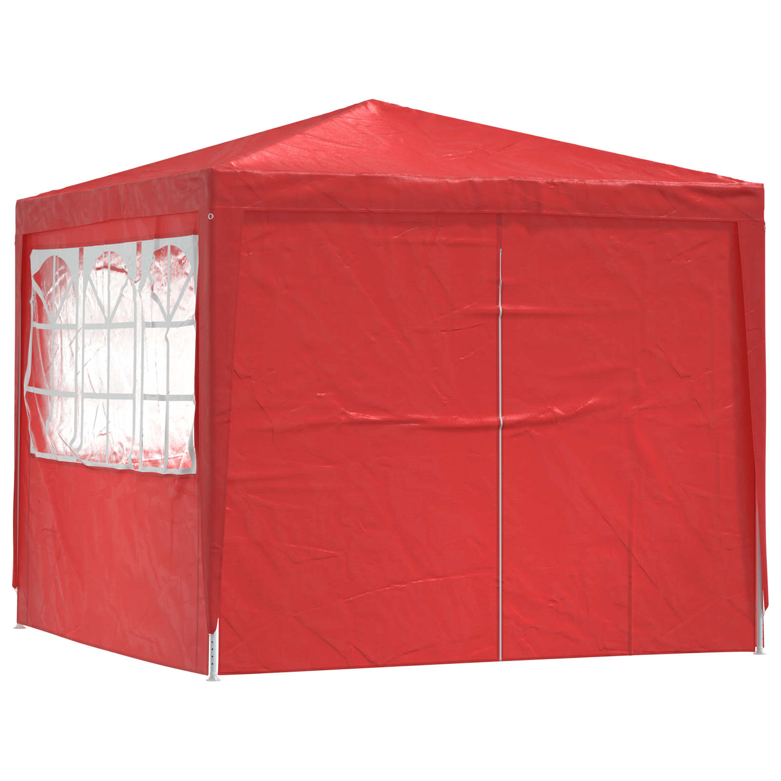 Party Stan Červená 250 X 250 X 240 Cm Pe A Ocel