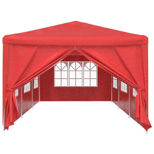 Party Stan 900 X 300 X 255 Cm Červená Pe A Ocel
