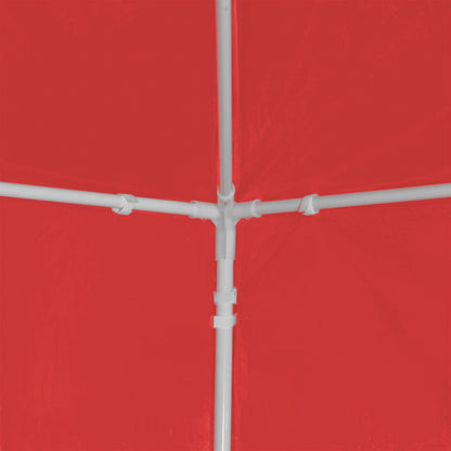 Party Stan 1200 X 300 X 255 Cm Červená Pe A Ocel
