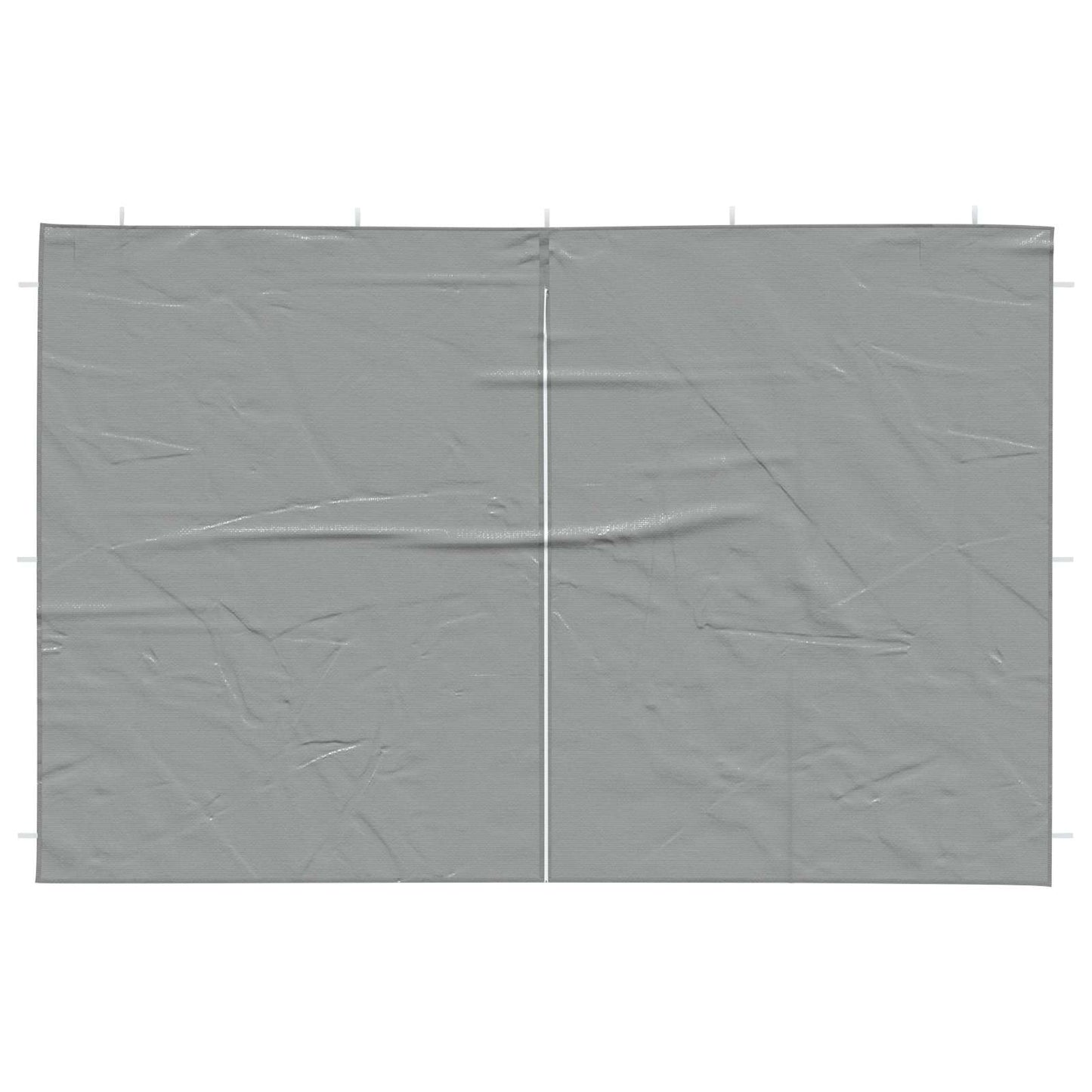 Boční Stěna Párty Stanu 2 Ks 300 X 195 Cm Světle Šedá Pe A Ocel