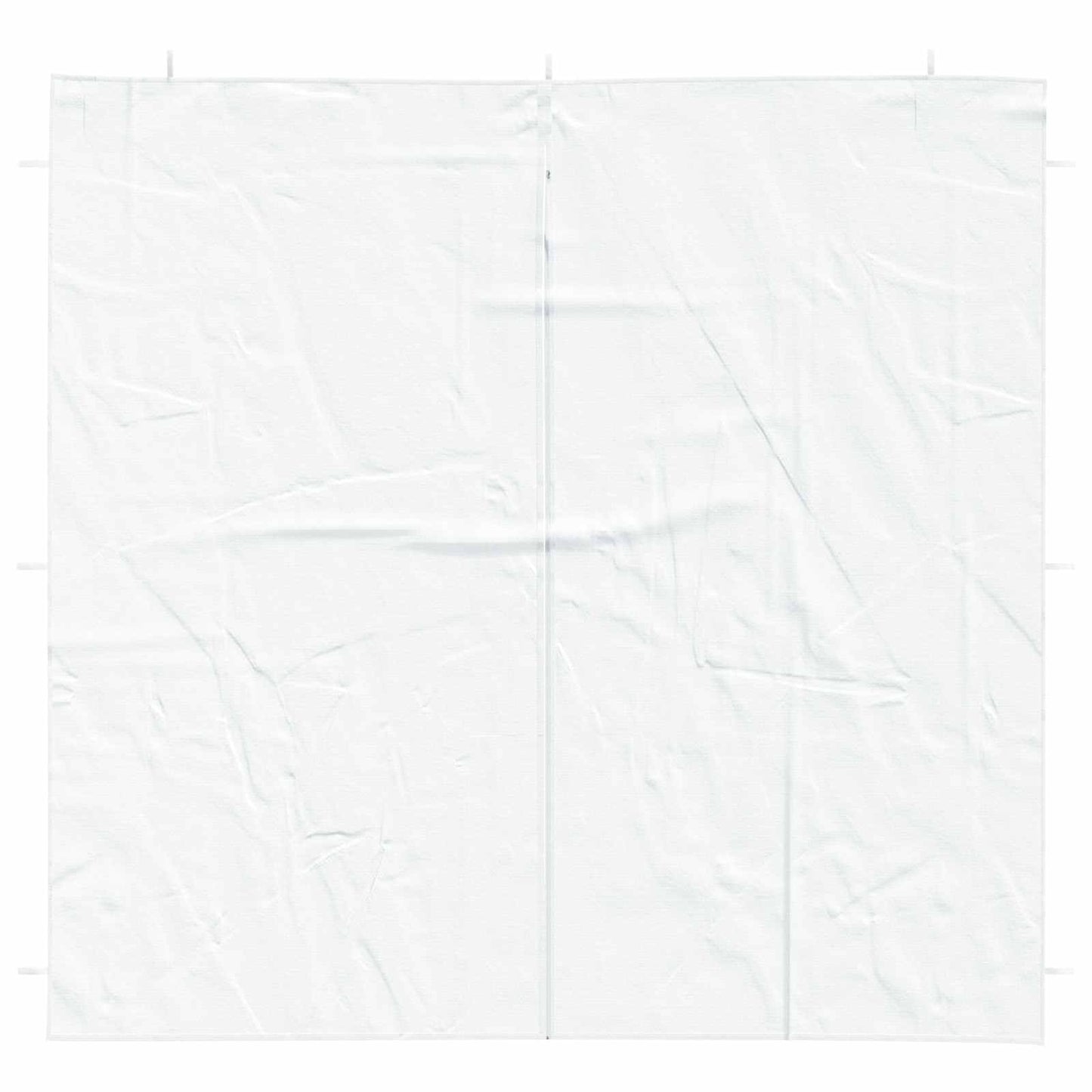 Boční Stěna Párty Stanu 2 Ks 200 X 195 Cm Bílá Pe A Ocel