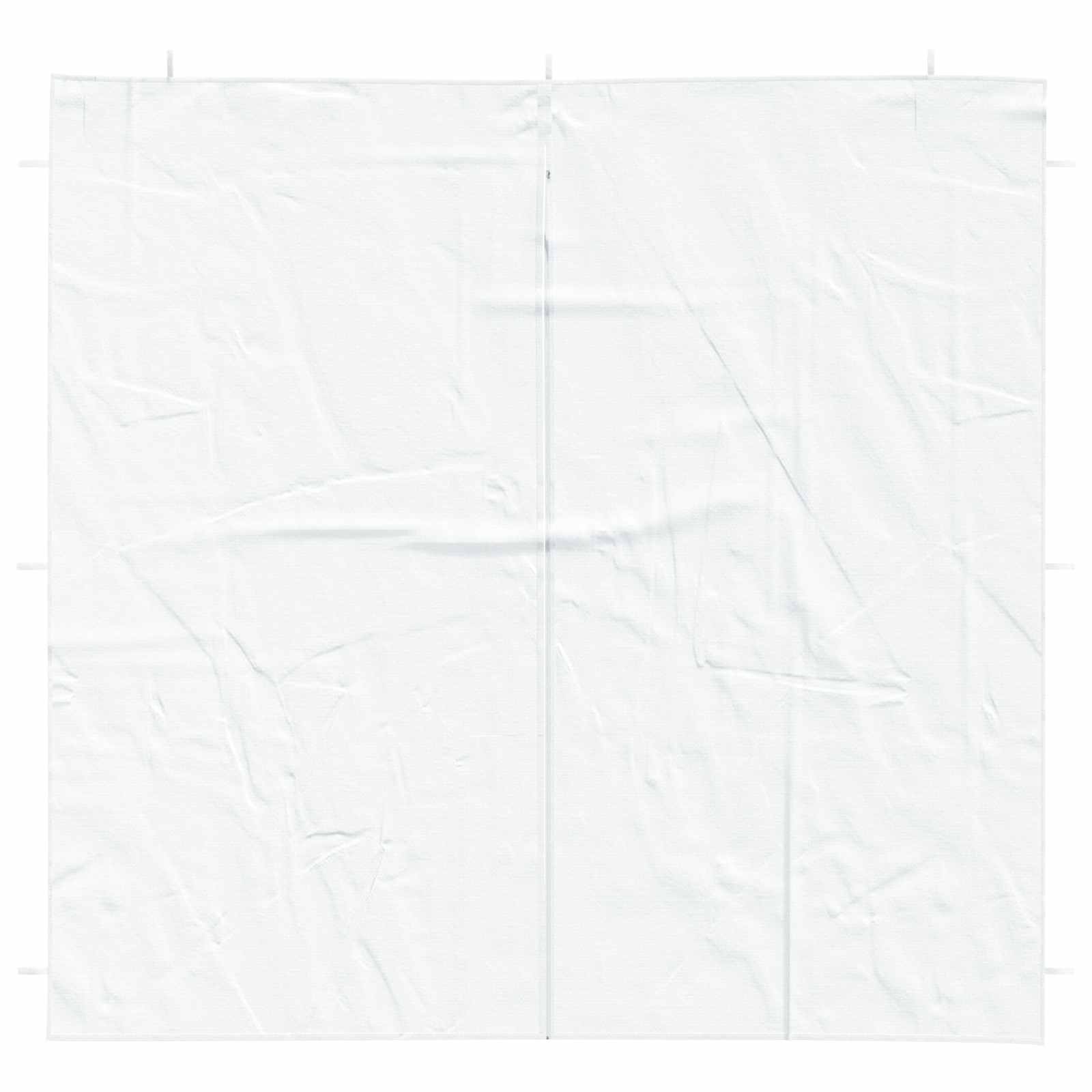 Boční Stěna Párty Stanu 2 Ks 200 X 195 Cm Bílá Pe A Ocel