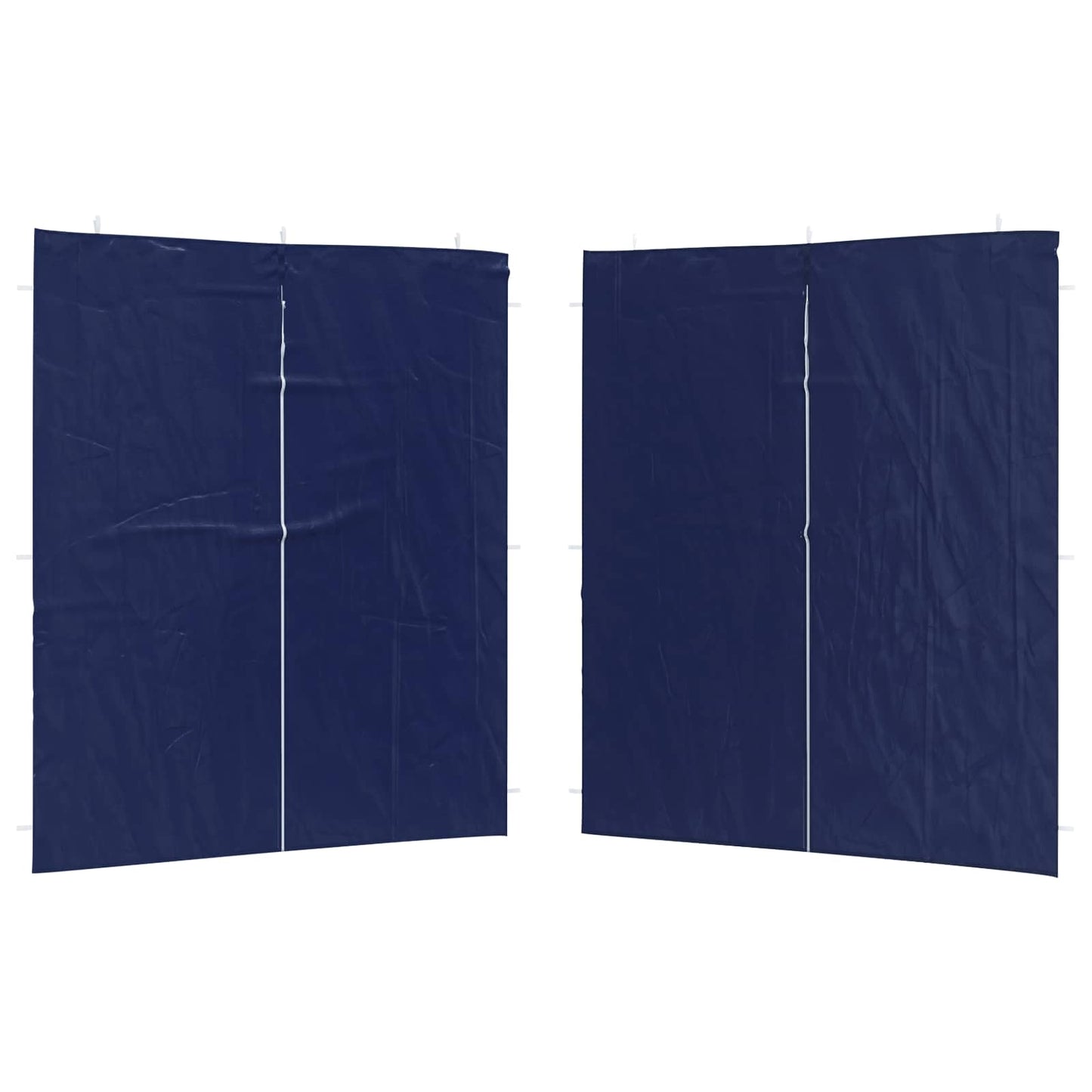 Boční Stěna Párty Stanu 2 Ks 200 X 195 Cm Modrá Pe A Ocel