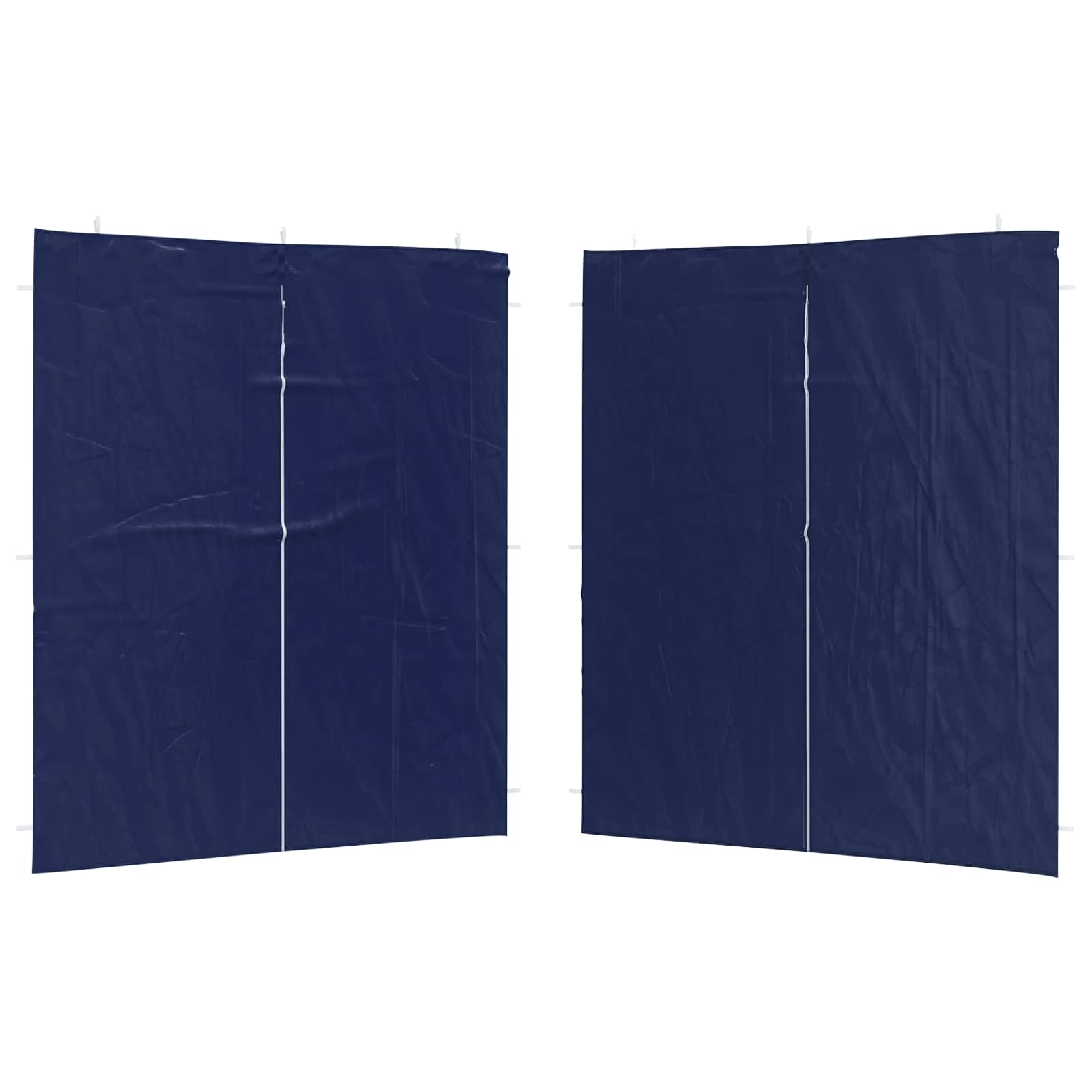 Boční Stěna Párty Stanu 2 Ks 200 X 195 Cm Modrá Pe A Ocel