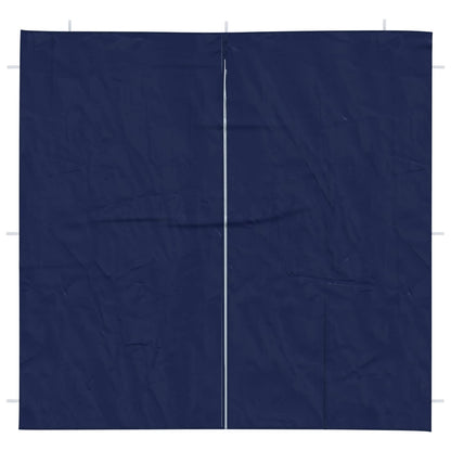 Boční Stěna Párty Stanu 2 Ks 200 X 195 Cm Modrá Pe A Ocel