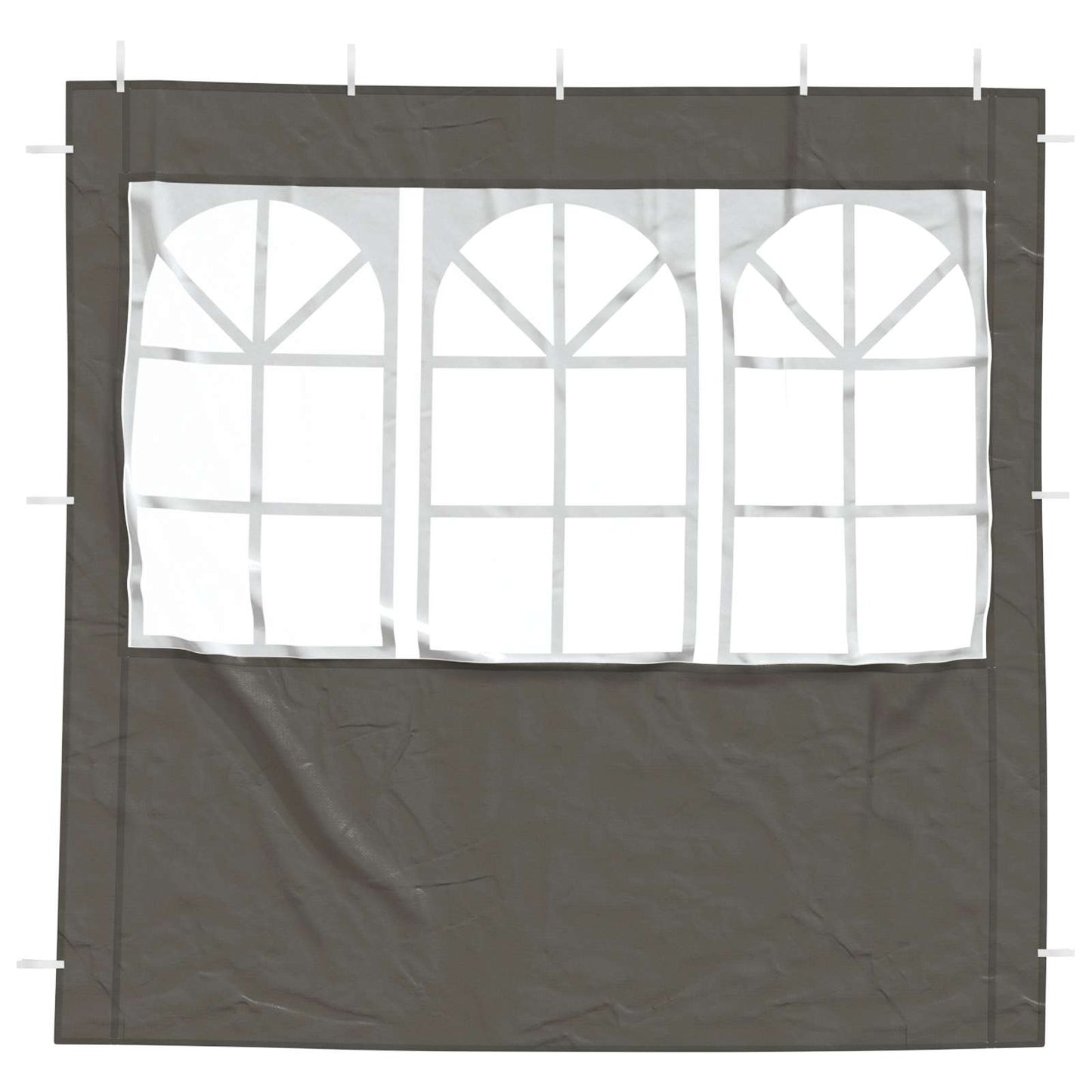 Boční Stěna Párty Stanu 2 Ks 200 X 195 Cm Antracitová Pe A Ocel