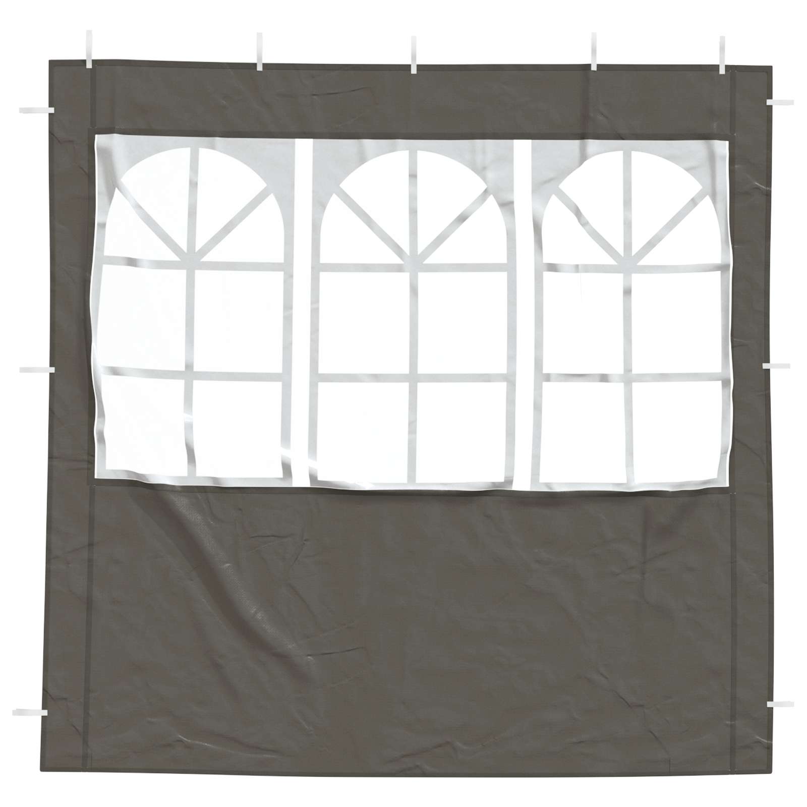Boční Stěna Párty Stanu 2 Ks 200 X 195 Cm Antracitová Pe A Ocel