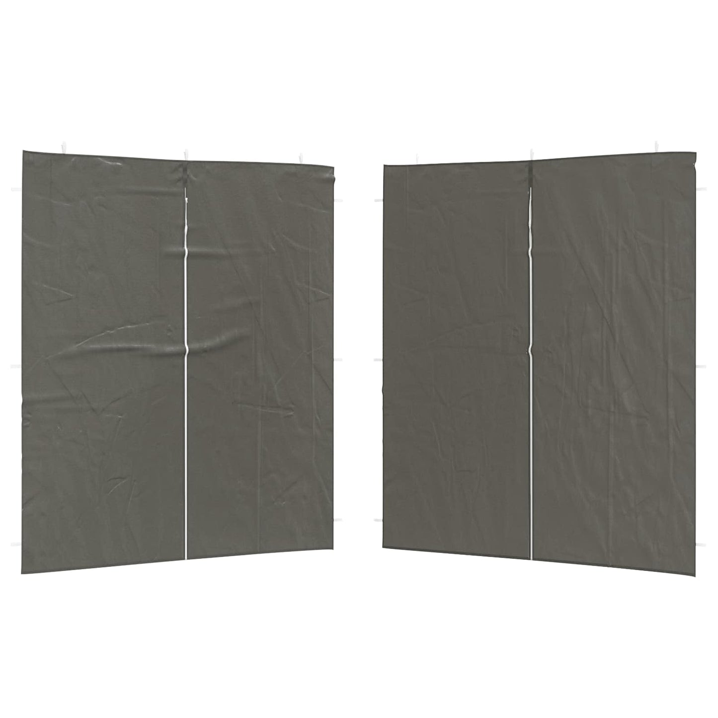 Boční Stěna Párty Stanu 2 Ks 200 X 195 Cm Antracitová Pe A Ocel
