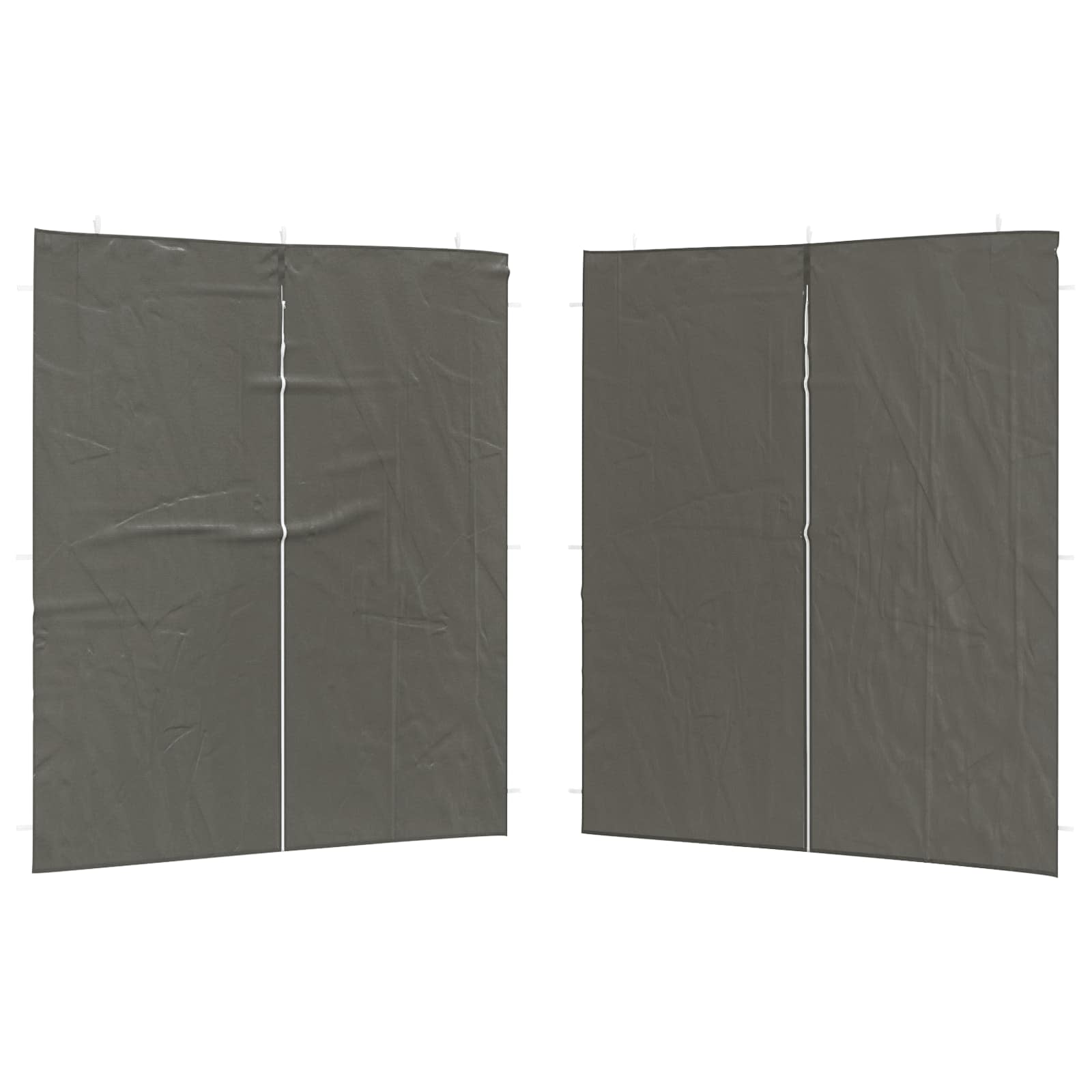 Boční Stěna Párty Stanu 2 Ks 200 X 195 Cm Antracitová Pe A Ocel
