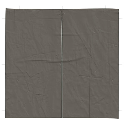 Boční Stěna Párty Stanu 2 Ks 200 X 195 Cm Antracitová Pe A Ocel