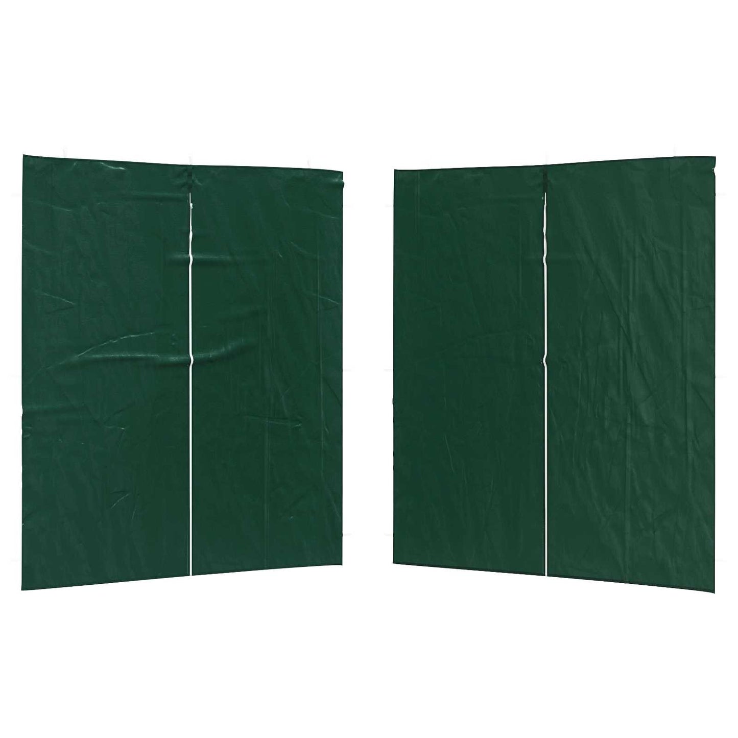 Boční Stěna Párty Stanu 2 Ks 200 X 195 Cm Zelená Pe A Ocel