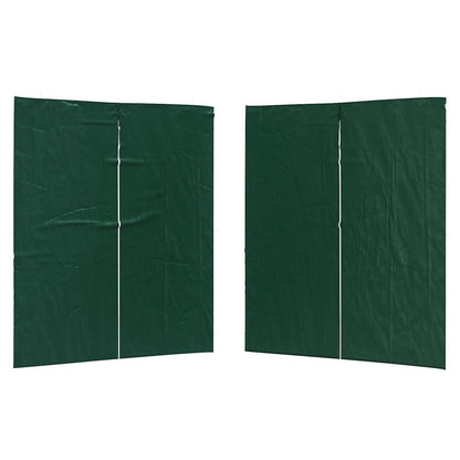 Boční Stěna Párty Stanu 2 Ks 200 X 195 Cm Zelená Pe A Ocel