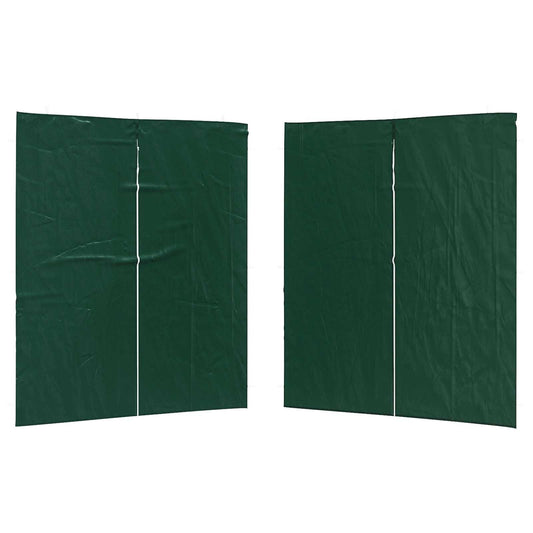 Boční Stěna Párty Stanu 2 Ks 200 X 195 Cm Zelená Pe A Ocel