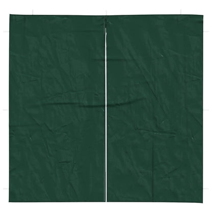 Boční Stěna Párty Stanu 2 Ks 200 X 195 Cm Zelená Pe A Ocel