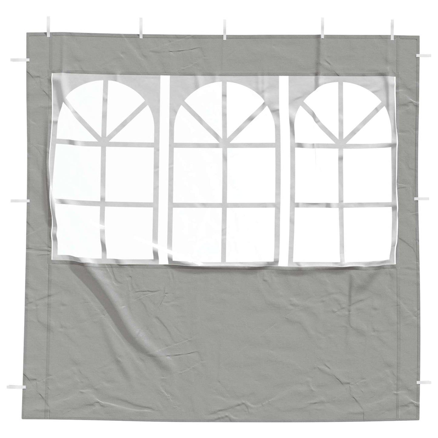 Boční Stěna Párty Stanu 2 Ks 200 X 195 Cm Světle Šedá Pe A Ocel