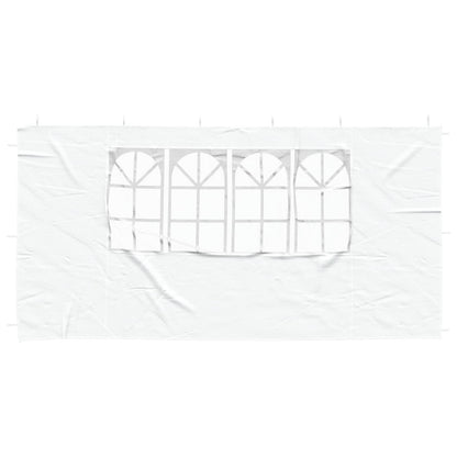 Boční Stěna Párty Stanu 2 Ks 400 X 195 Cm Bílá Pe A Ocel