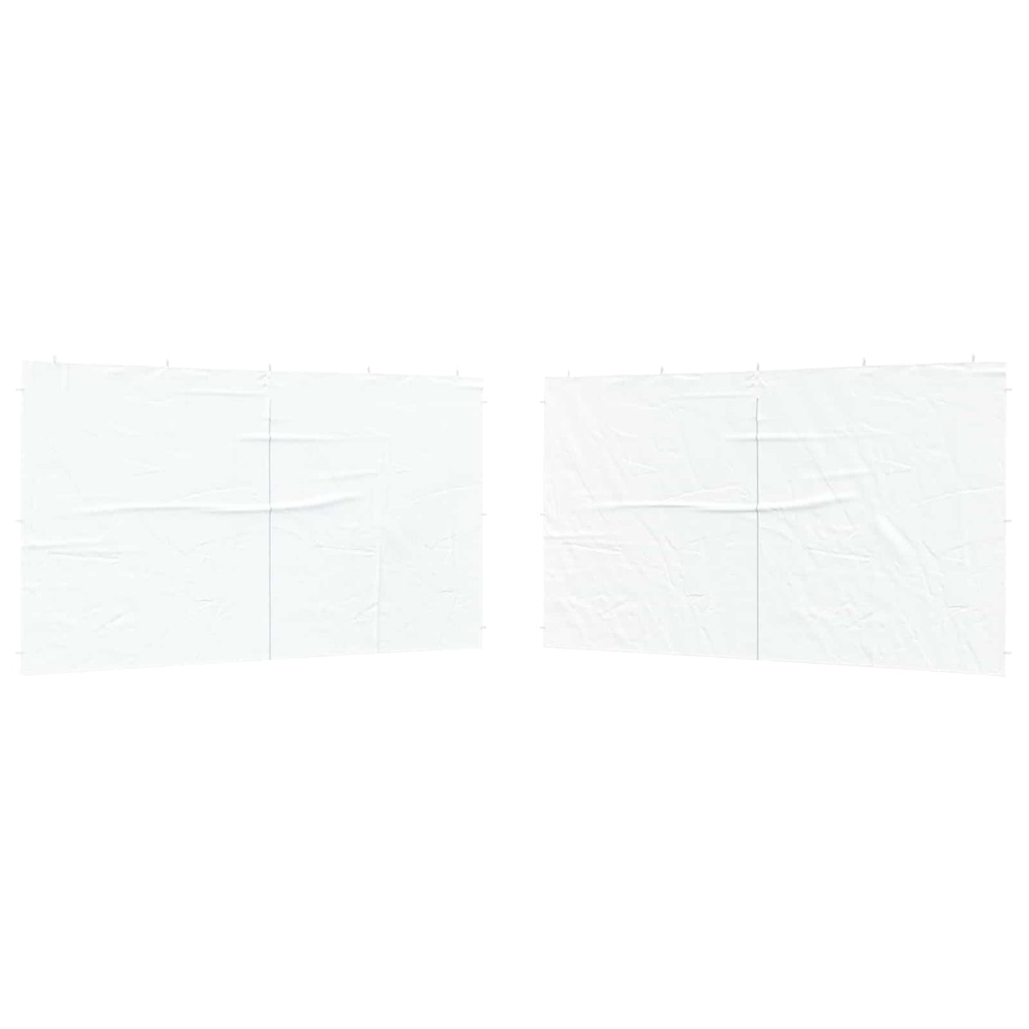 Boční Stěna Párty Stanu 2 Ks 400 X 195 Cm Bílá Pe A Ocel