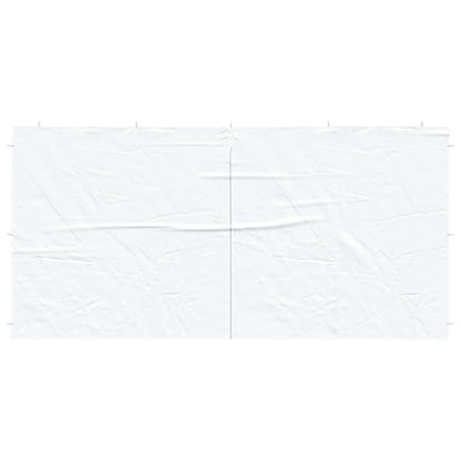 Boční Stěna Párty Stanu 2 Ks 400 X 195 Cm Bílá Pe A Ocel