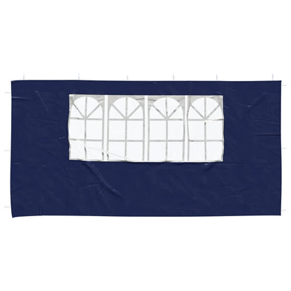 Boční Stěna Párty Stanu 2 Ks 400 X 195 Cm Modrá Pe A Ocel